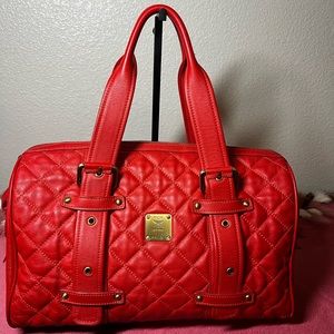 Authentic MCM Red Speedy leather bag